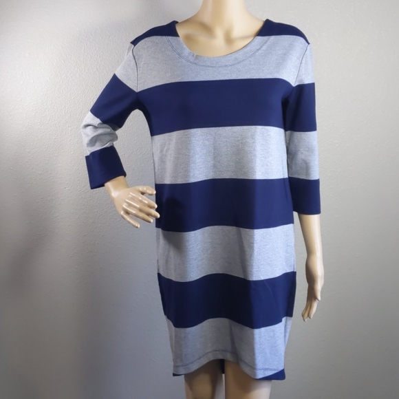 GAP Dresses & Skirts - Gap Striped Shift Dress Size Small 3/4 Sleeve